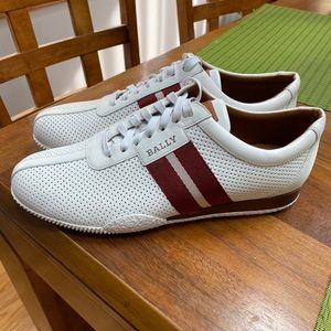 Bally Frenz Textile-Stripe Leather